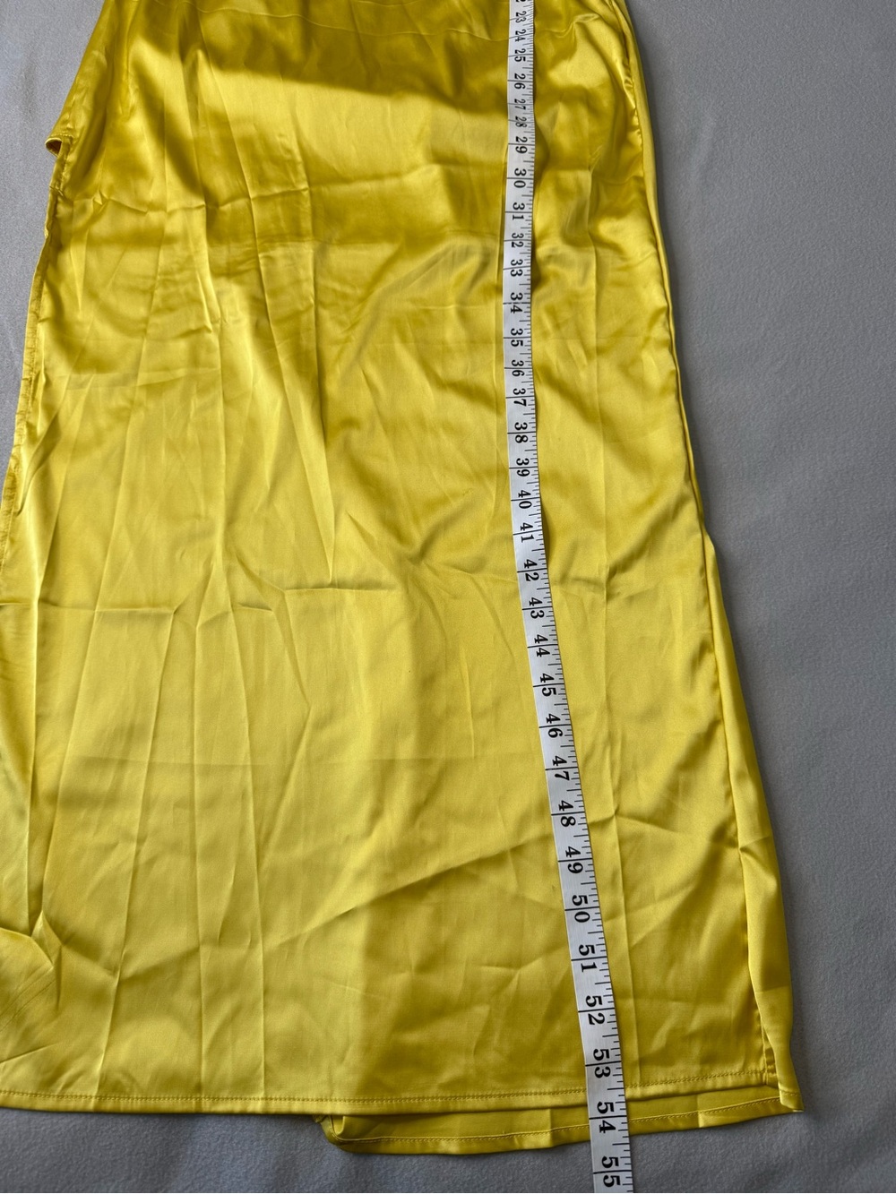 Hello Molly Elite Girl Yellow Gold Satin One Shoulder Maxi Dress Size 6 NWT - Picture 13 of 14